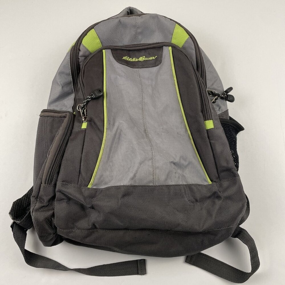 Eddie Bauer Diaper Bag Backpack Insulated Side Pocket Padded Canvas Travel Hike